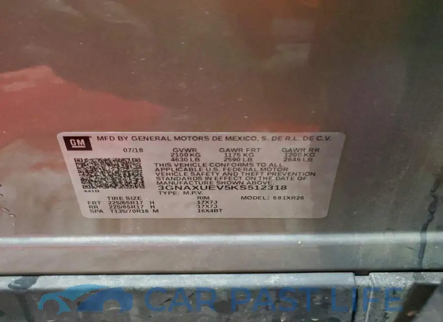 3GNAXUEV5KS512318# 13