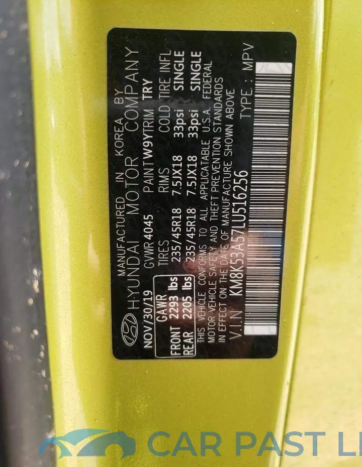 KM8K53A57LU516256# 13