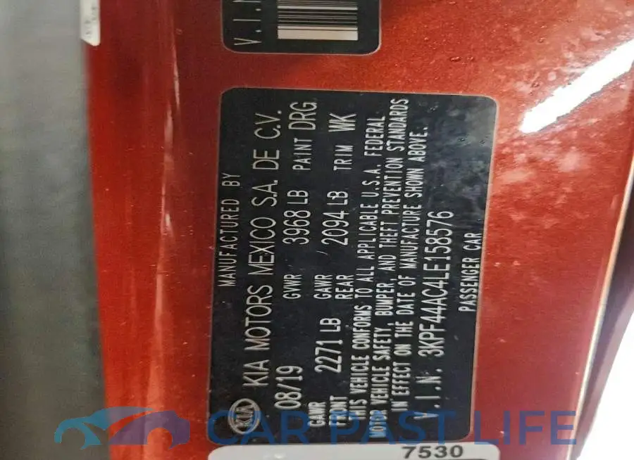 3KPF44AC4LE158576# 13
