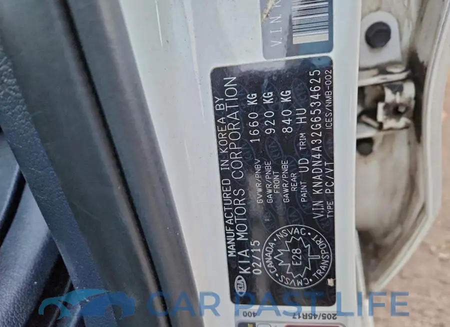 KNADN4A32G6534625# 12