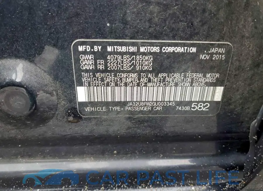 JA32U8FW2GU003345# 12