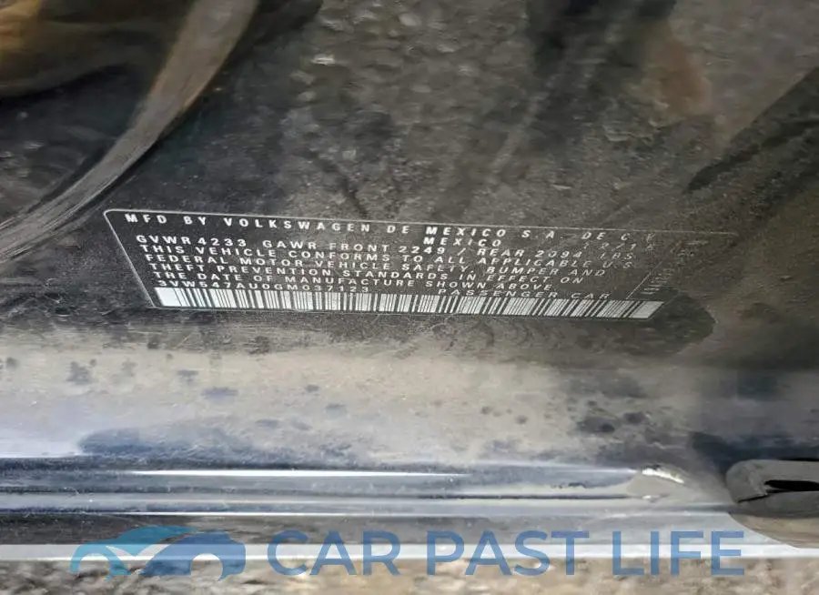 3VW547AU0GM037123# 13
