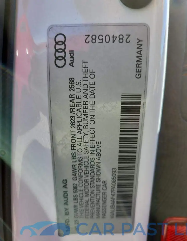WAUB4AF47PA085093# 12