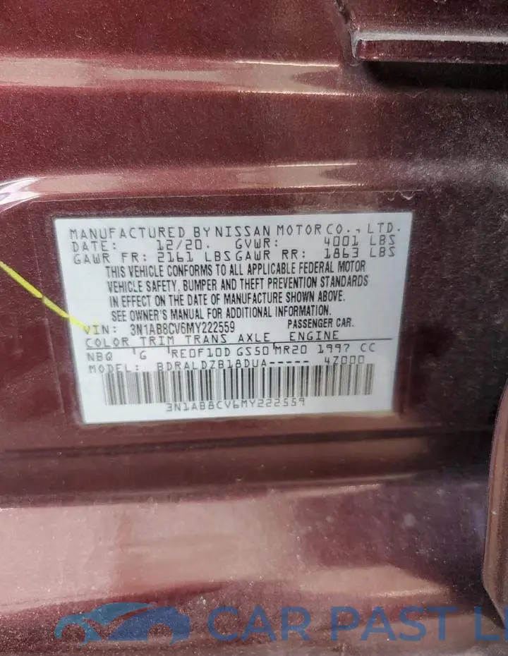 3N1AB8CV6MY222559# 12