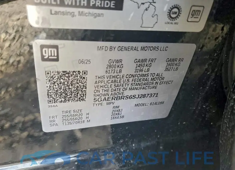 5GAERBRS6SJ287371# 12