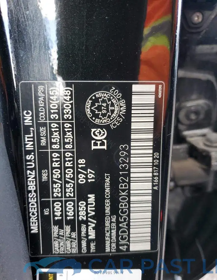 4JGDA5GB0KB213293# 12