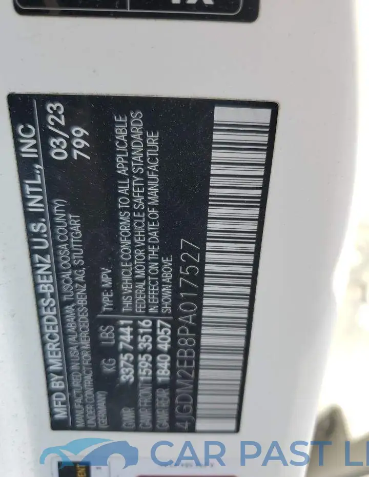 4JGDM2EB8PA017527# 14
