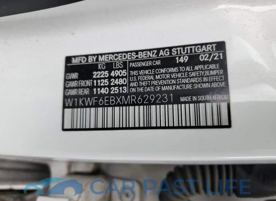 W1KWF6EBXMR629231# 13