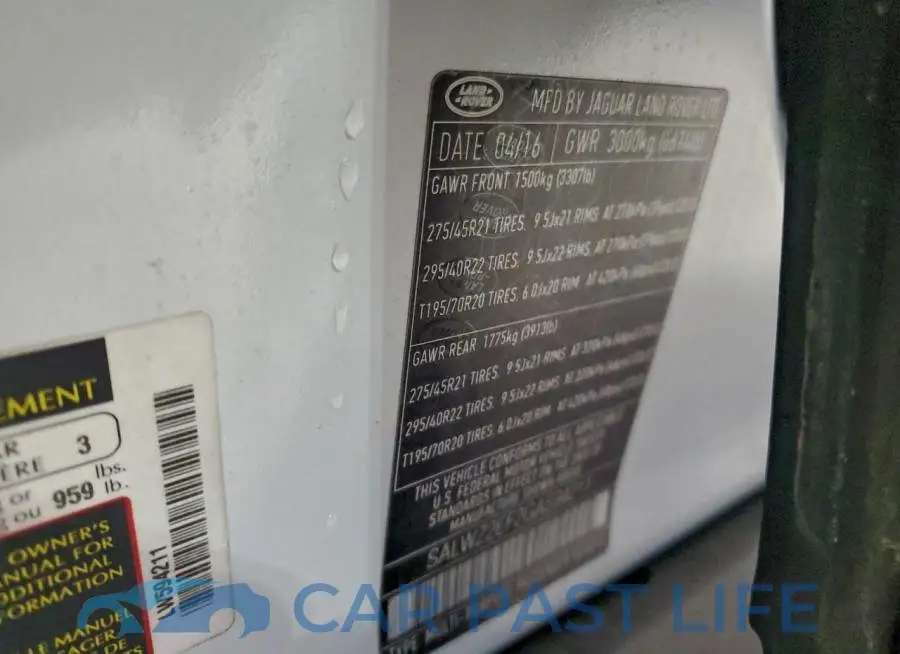 SALWZ2EF2GA594211# 13