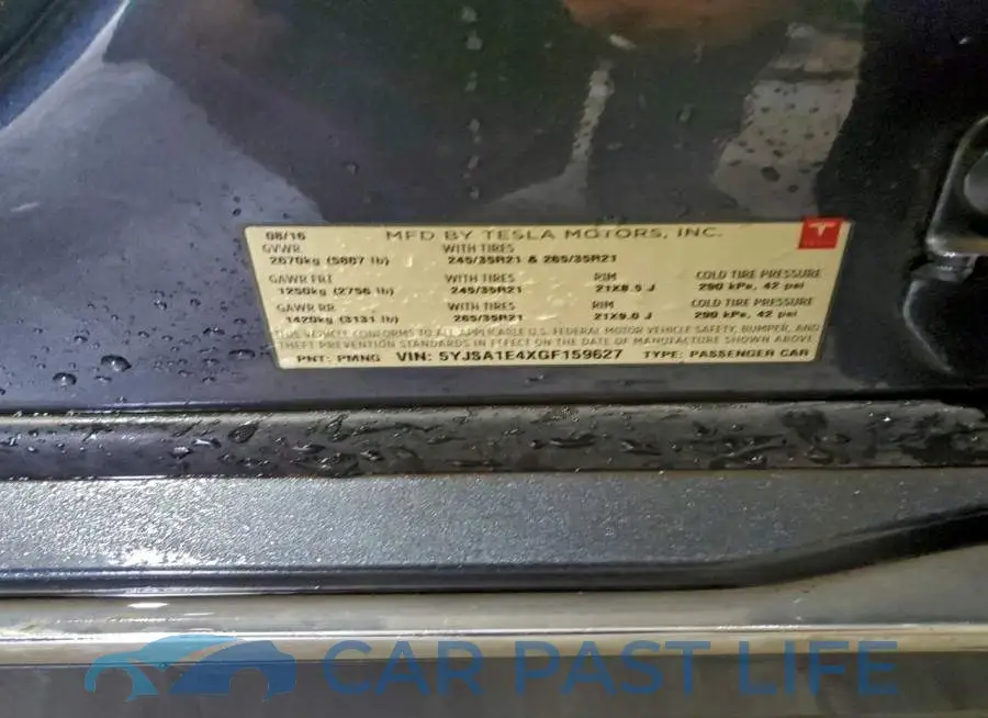 5YJSA1E4XGF159627# 12
