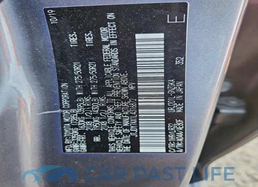 JTJDY7AX1L4316872# 13