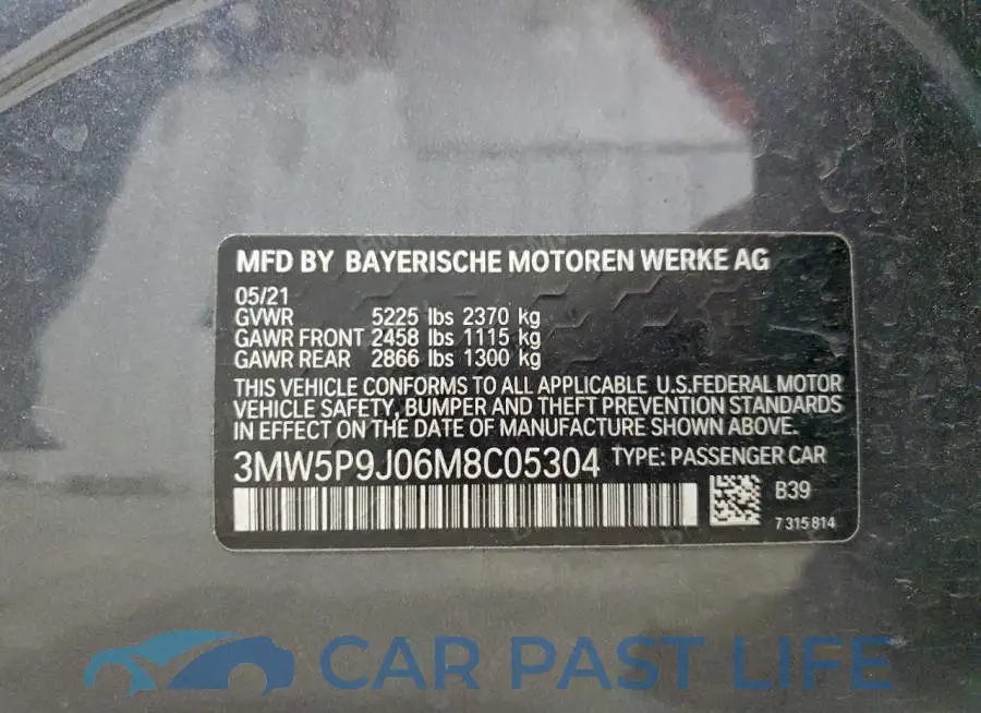 3MW5P9J06M8C05304# 12