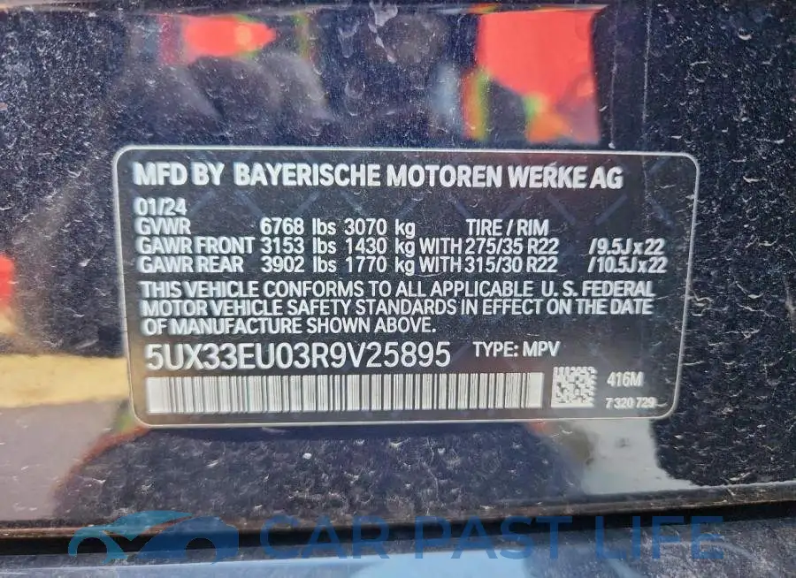 5UX33EU03R9V25895# 13