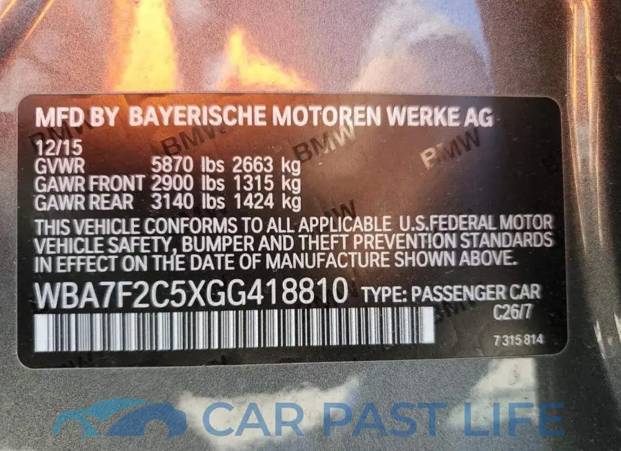 WBA7F2C5XGG418810# 13