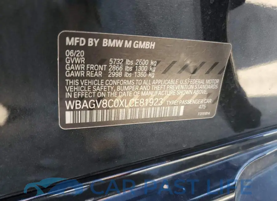 WBAGV8C0XLCE81923# 13