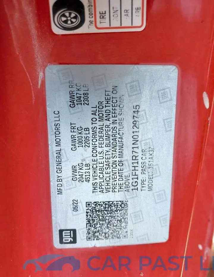 1G1FH1R71N0129745# 13
