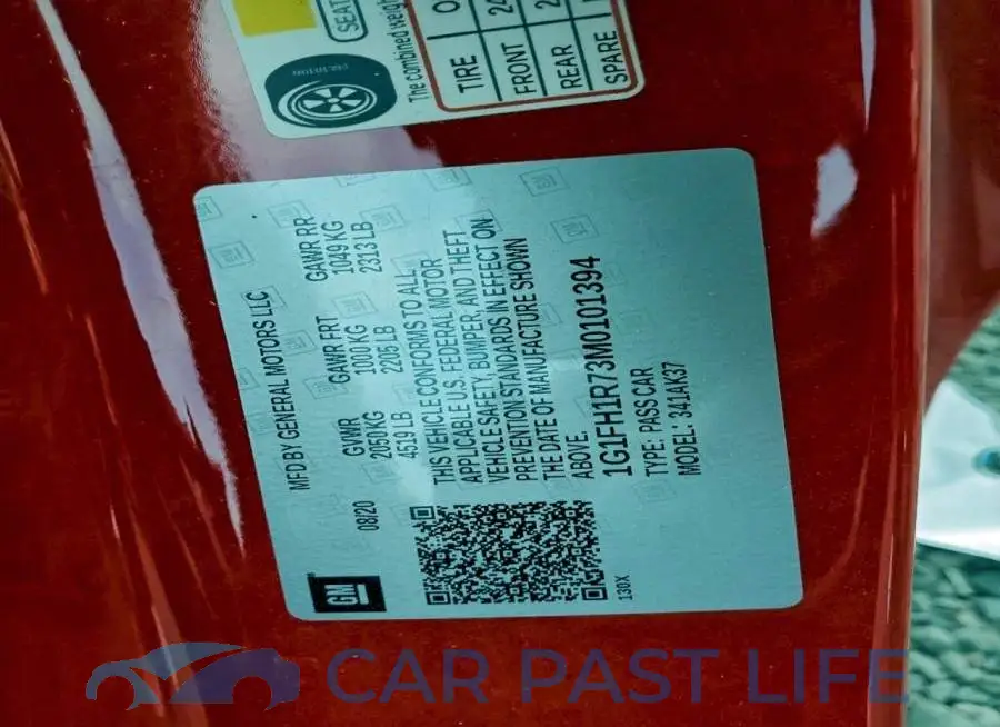 1G1FH1R73M0101394# 13