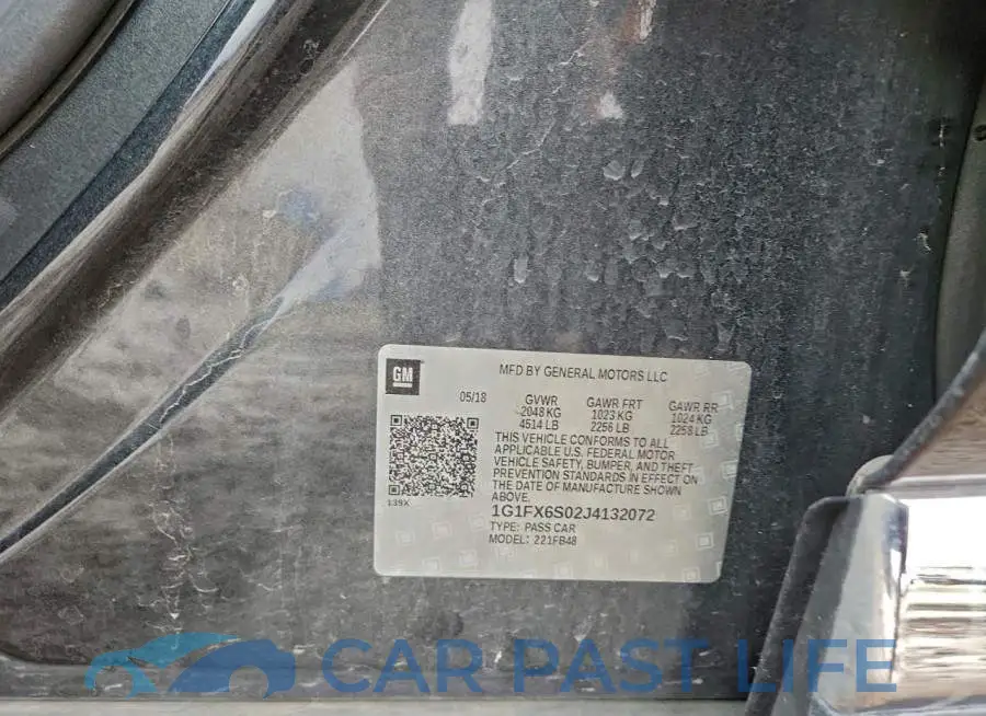 1G1FX6S02J4132072# 13