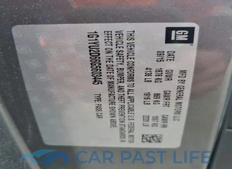 1G1YU2D66G5603445# 12