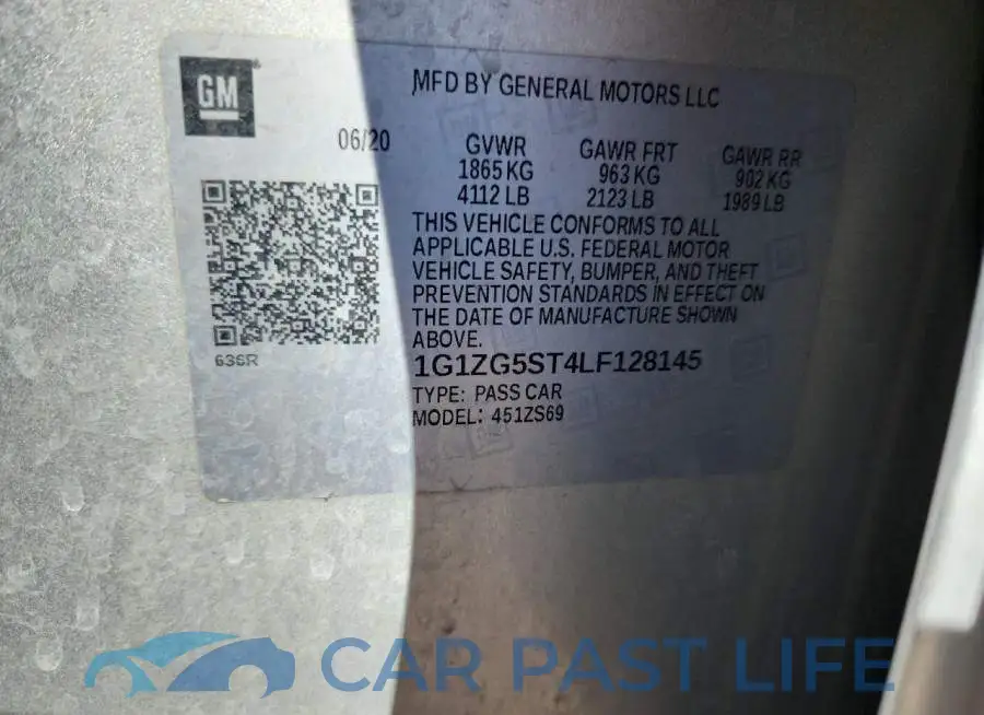 1G1ZG5ST4LF128145# 12