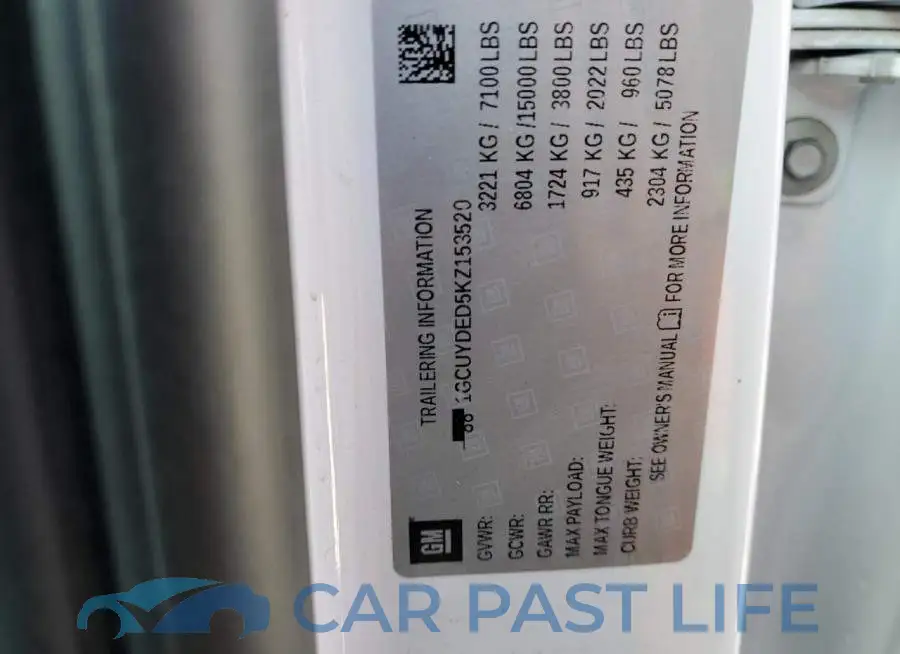 1GCUYDED5KZ153520# 12