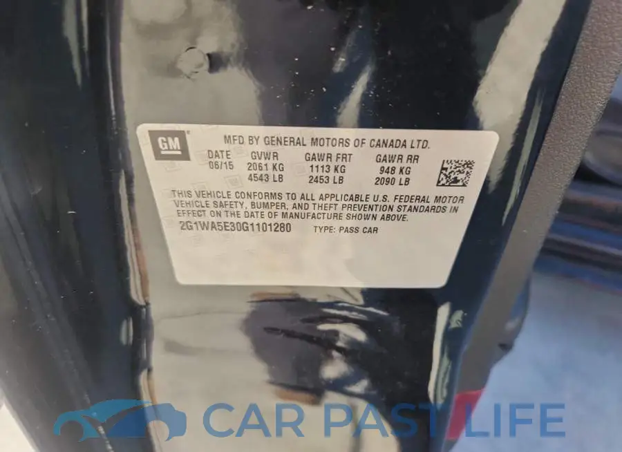 2G1WA5E30G1101280# 13