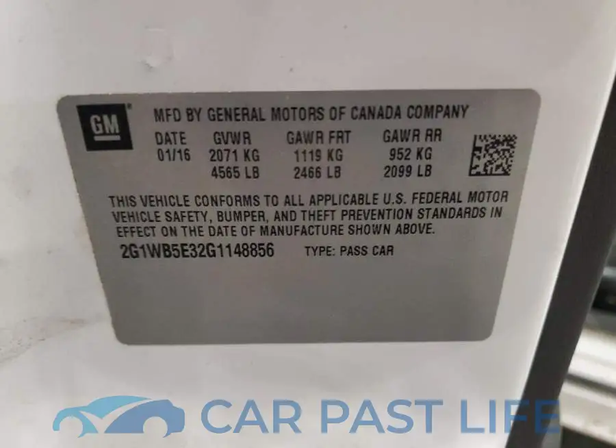 2G1WB5E32G1148856# 12