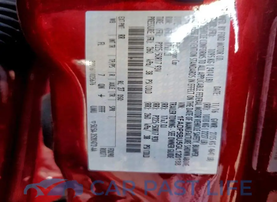 1FADP5BU5GL120188# 12