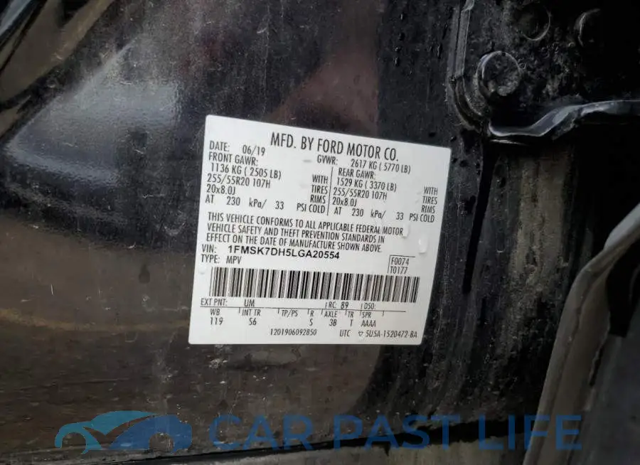 1FMSK7DH5LGA20554# 13