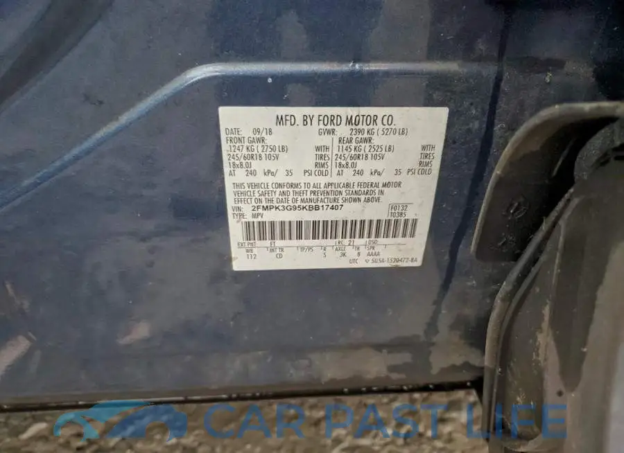 2FMPK3G95KBB17407# 12