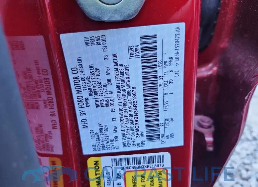 3FMCR9BN3SRE18678# 12