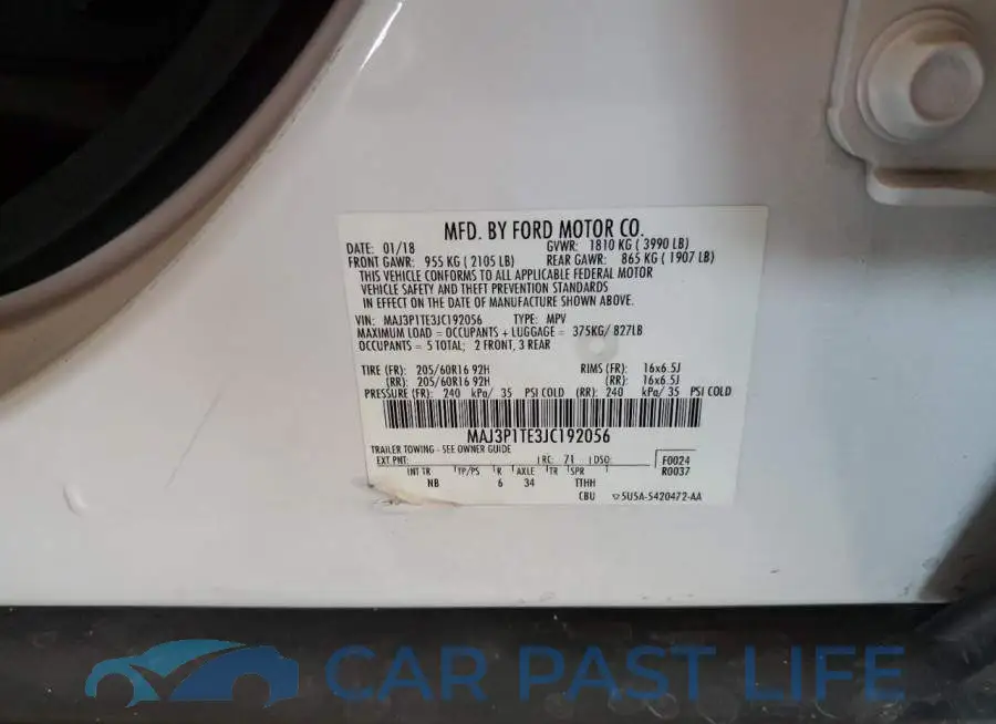 MAJ3P1TE3JC192056# 13