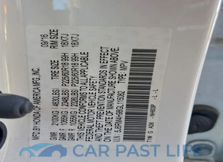 5J6RM4H98GL115082# 14