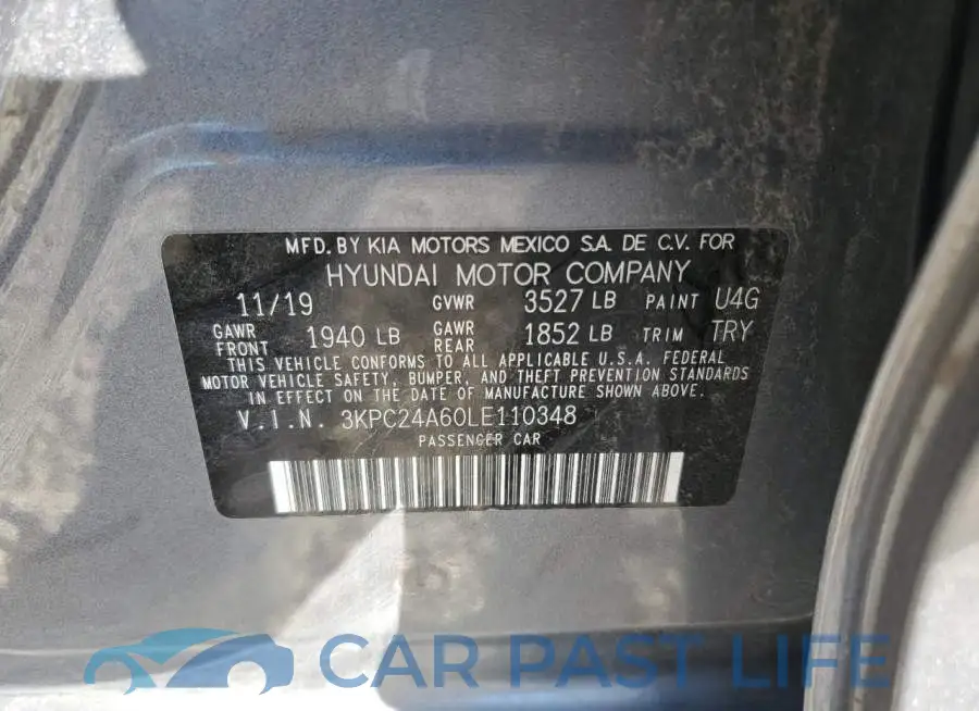 3KPC24A60LE110348# 12