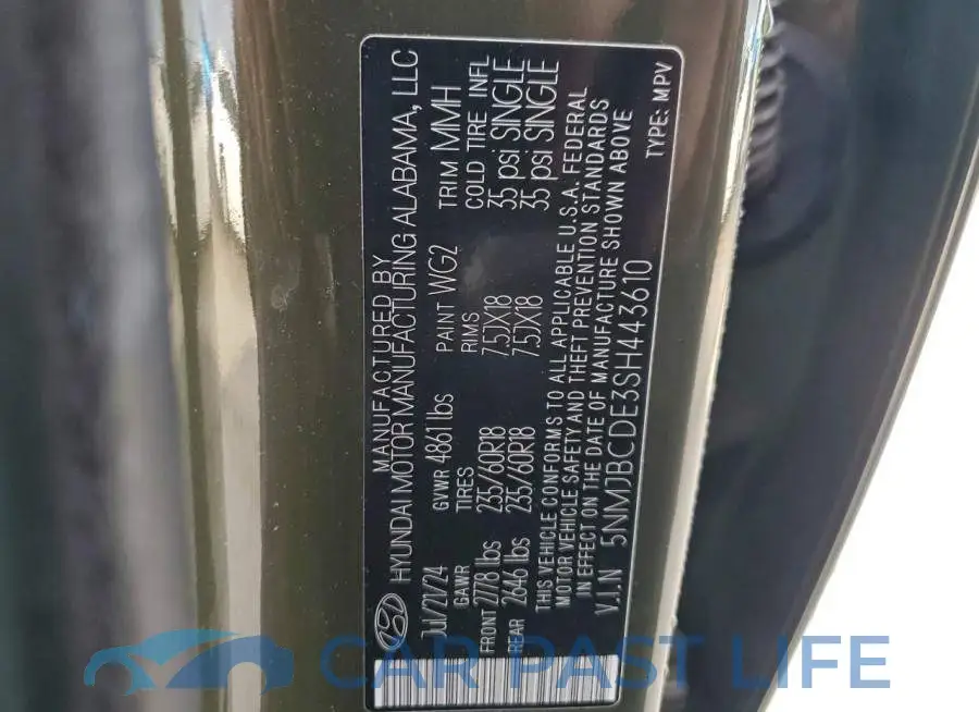 5NMJBCDE3SH443610# 13