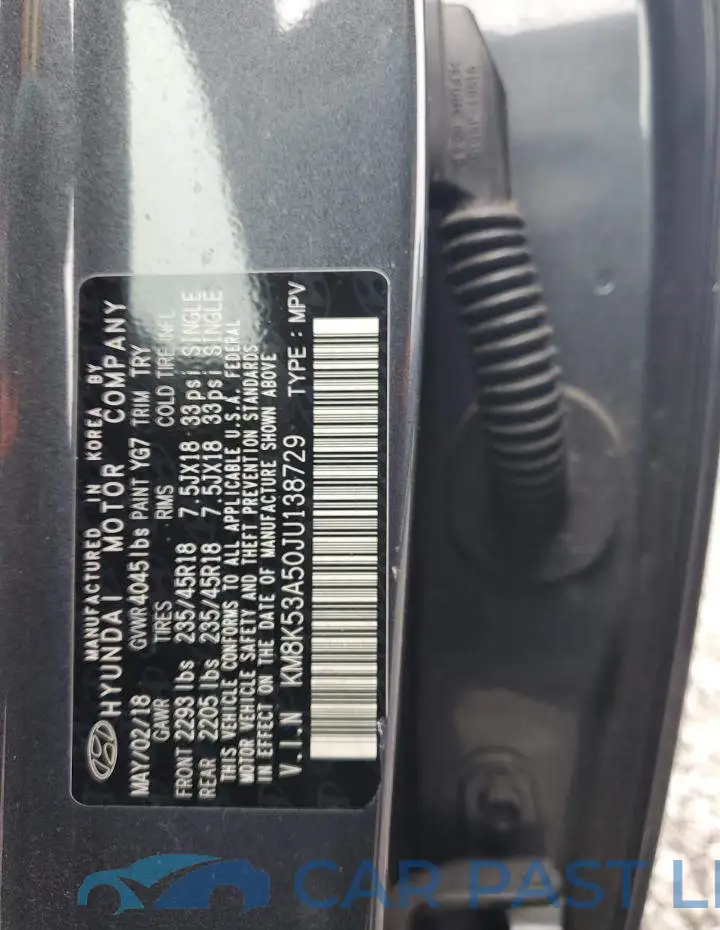 KM8K53A50JU138729# 14