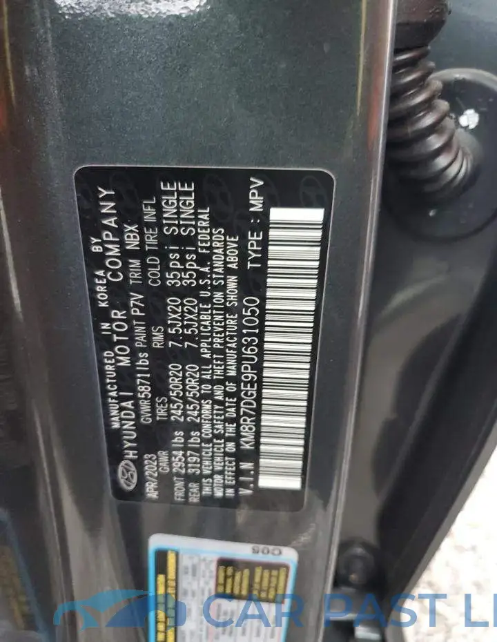 KM8R7DGE9PU631050# 13