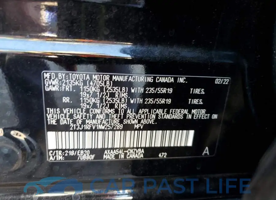 2T3J1RFV1NW257289# 14