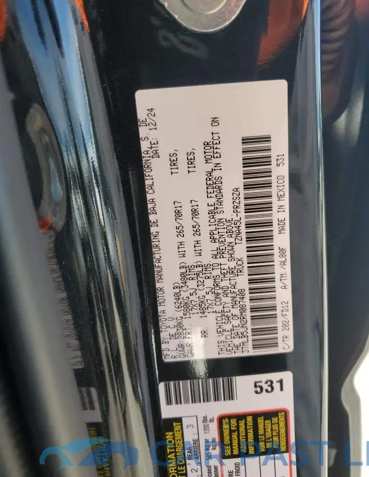 3TMLB5JN2RM087408# 12