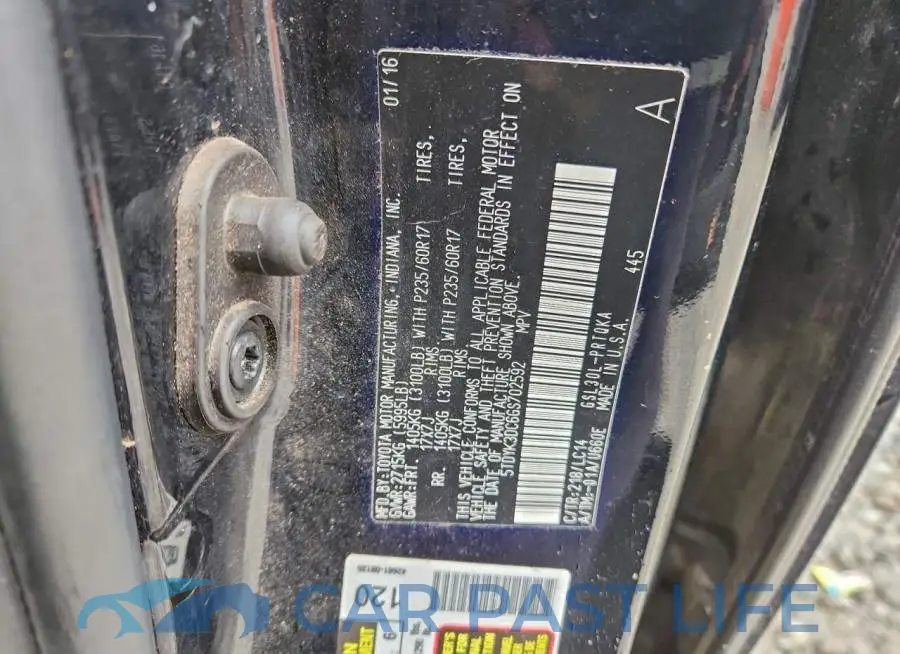 5TDYK3DC6GS702592# 13