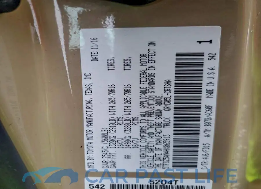 5TFSZ5AN4HX065913# 12