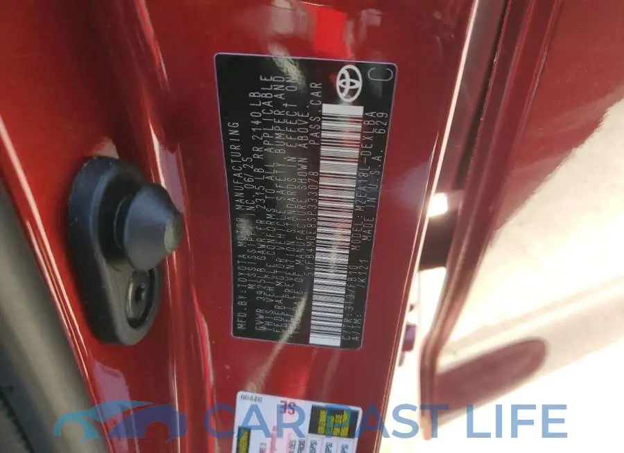 5YFB4MDE8SP333078# 12