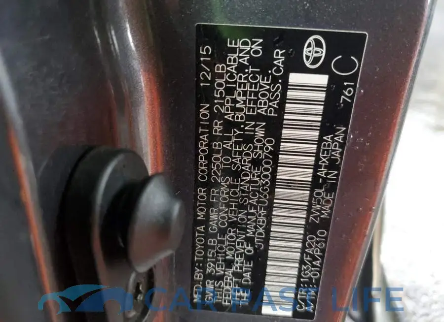 JTDKBRFU6G3000790# 13