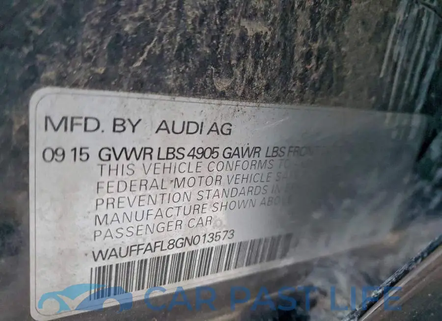 WAUFFAFL8GN013573# 12