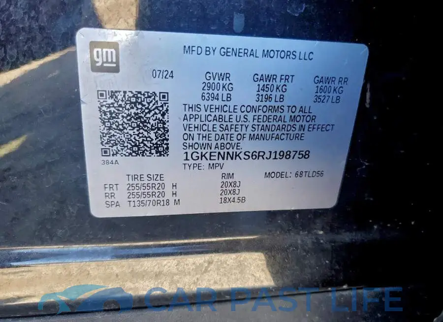 1GKENNKS6RJ198758# 13