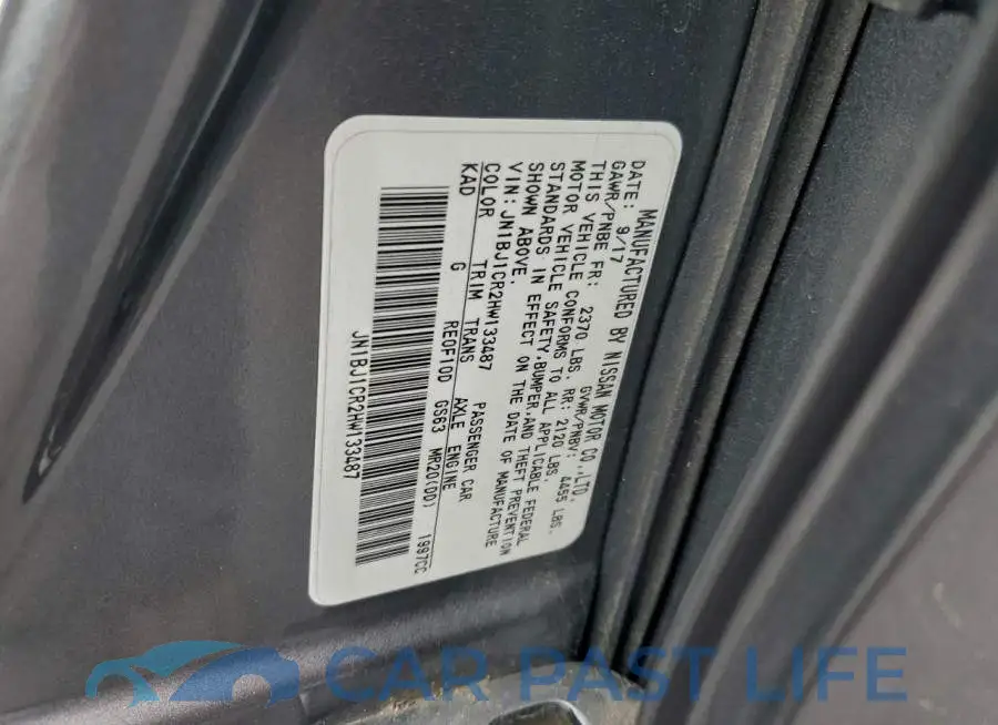 JN1BJ1CR2HW133487# 14