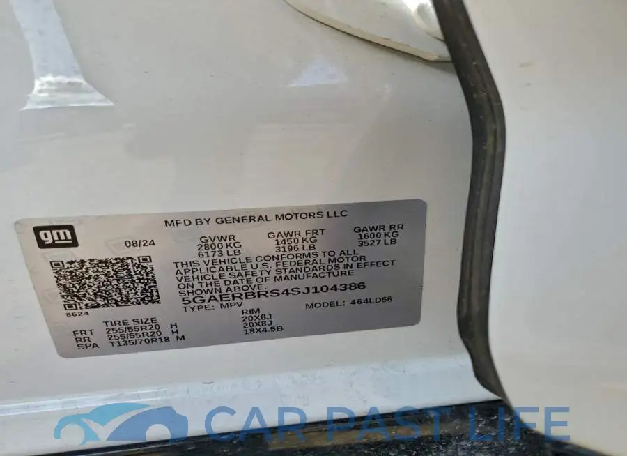 5GAERBRS4SJ104386# 14
