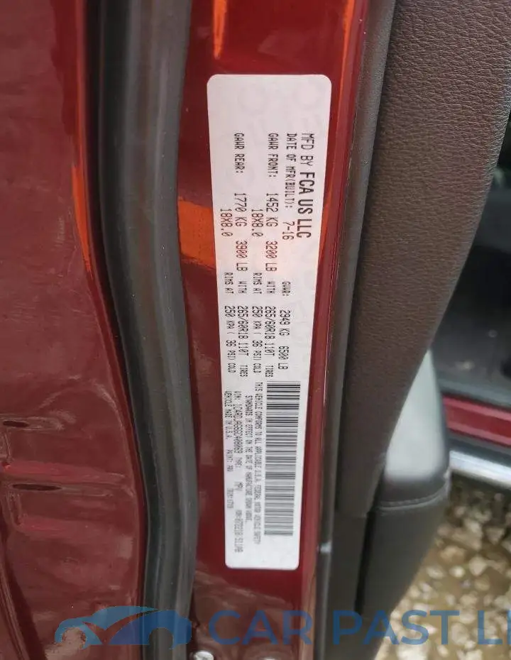 1C4RDJAG6GC408069# 13