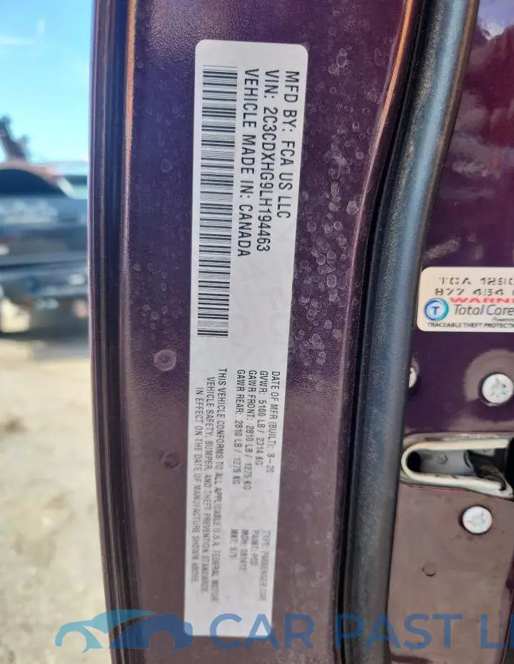 2C3CDXHG9LH194463# 12