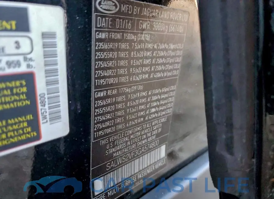 SALWS2VF3GA574800# 13